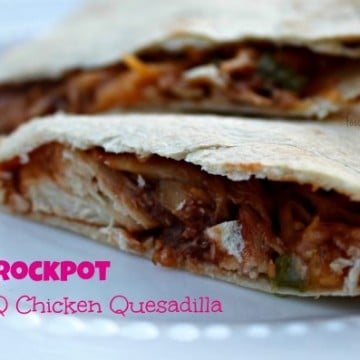 Crock Pot BBQ Chicken Quesadilla