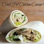 Crock Pot Chicken Caesar Wraps
