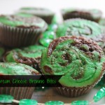 St. Patty's Cream Cheese Brownie Bites
