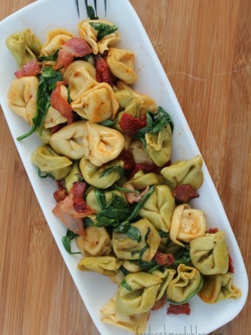 BLT Tortellini foodyschmoodyblog.com #pasta #recipe