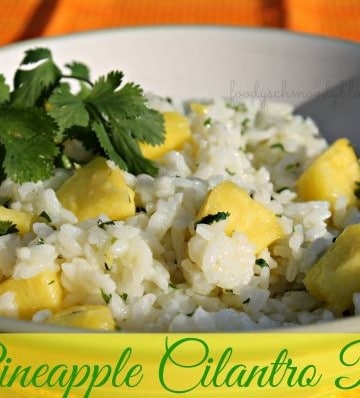 pineapple cilantro rice