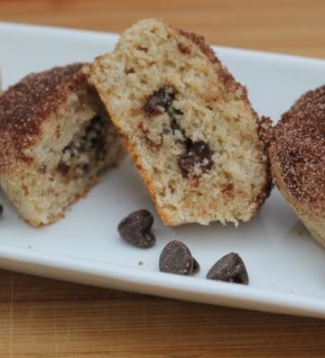surprise snickerdoodle muffin