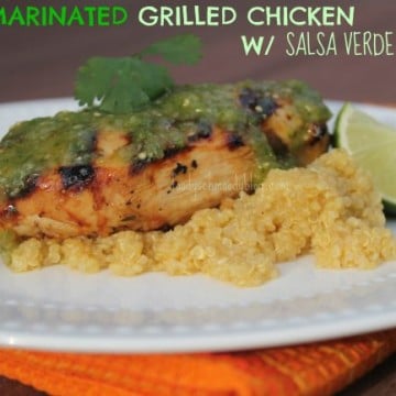 Lime Marinated Grilled Chicken with Salsa Verde