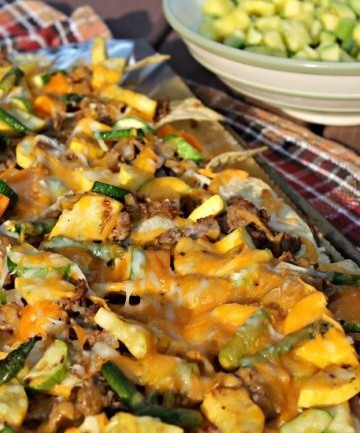 Grilled Vegetable Nachos