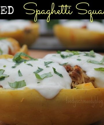 stuffed spaghetti squash #Italian #comfortfood