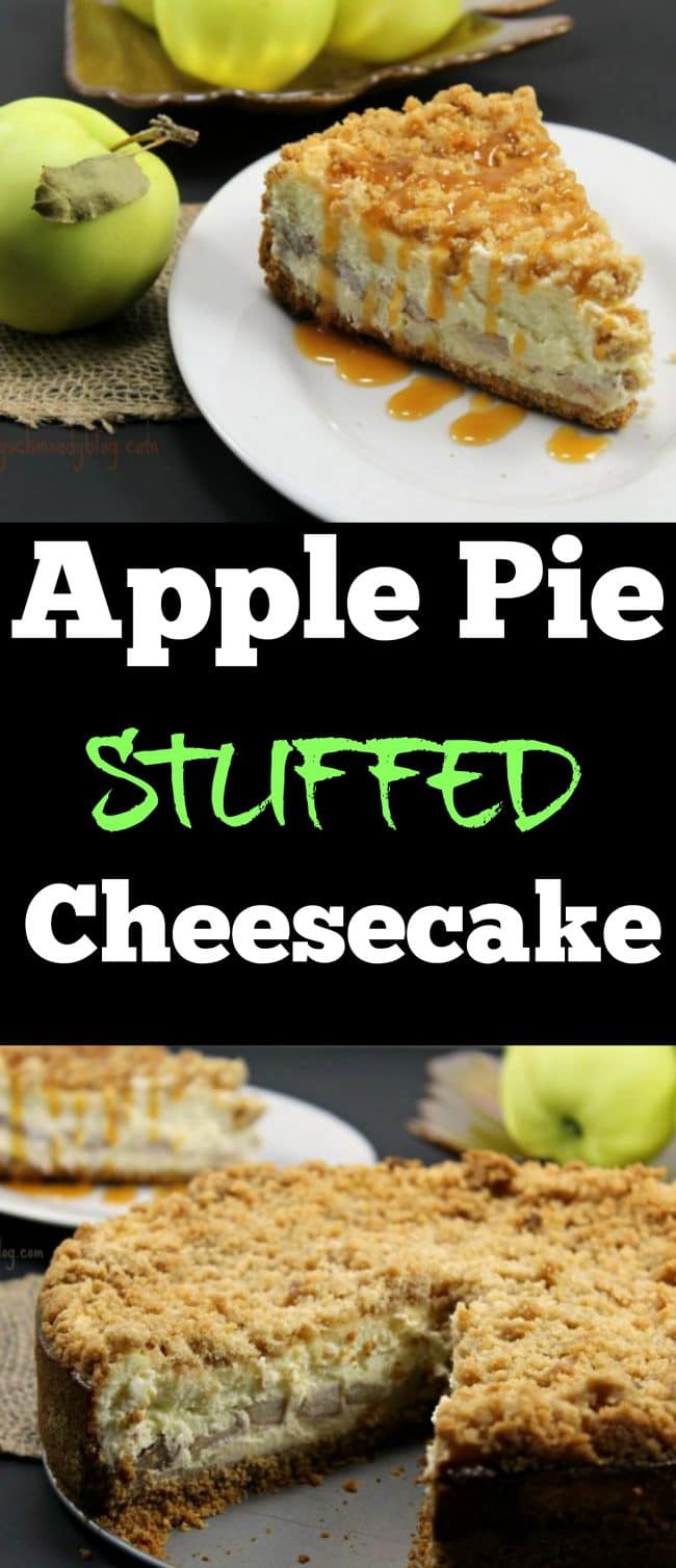 Apple Pie STUFFED Cheesecake