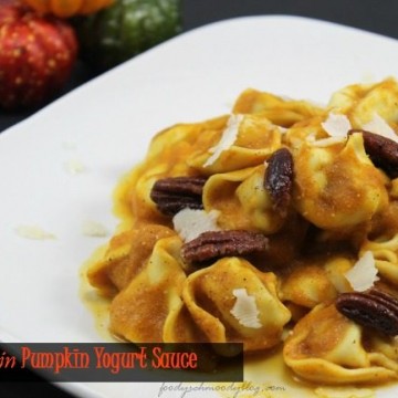 Tortellini in Pumpkin Yogurt Sauce