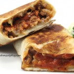 Cheeseburger Pizza Wraps