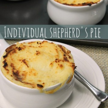 Individual Shepherd's Pie {made with leftovers}