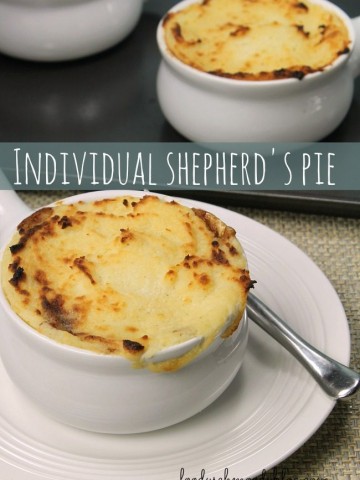 Individual Shepherd's Pie {made with leftovers}