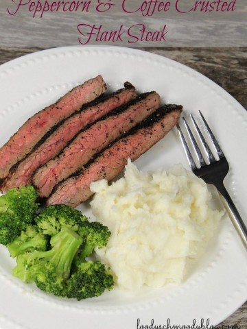 Peppercorn and Coffee Rubbed Flank Steak
