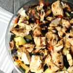Layered Grilled Chicken Chopped Salad