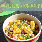 Roasted Corn and Mango Relish #HuskYeah #ad