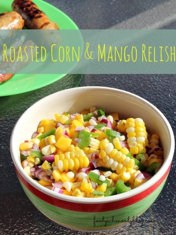 Roasted Corn and Mango Relish #HuskYeah #ad
