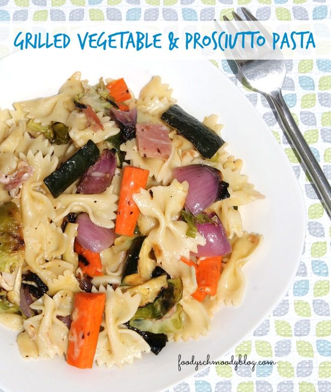 Grilled Vegetable & Prosciutto Pasta