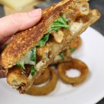 Onion Ring Grilled Cheese Sandwich