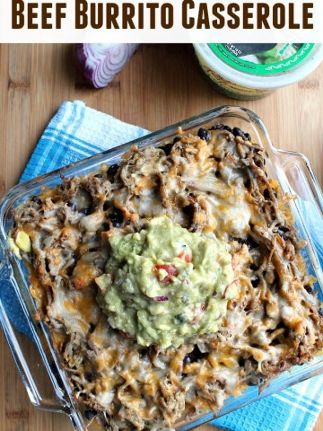 beef burrito casserole