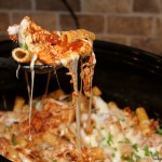 deconstructed slow cooker chicken parmesan pasta
