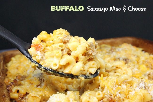 Sausage Buffalo Mac and Cheese