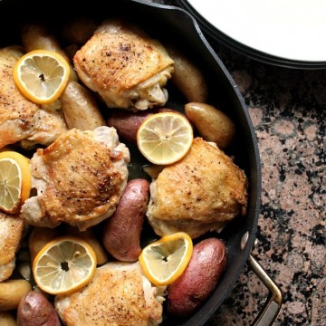 One pot lemon chicken and potatoes