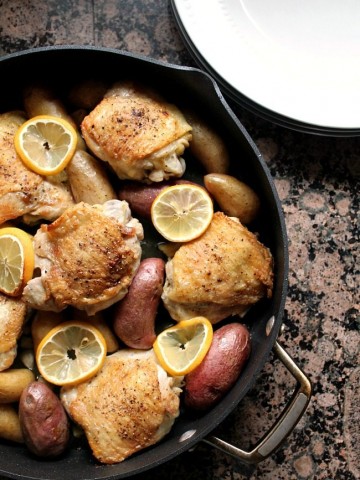 One pot lemon chicken and potatoes