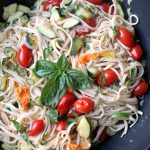 garden vegetable summer pasta