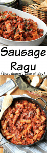 Sausage Ragu Rigatoni (that doesn't take all day) - Foody Schmoody Blog ...