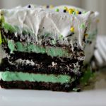 mint oreo icebox cake