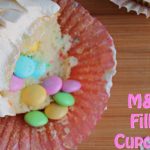 m&m filled cupcakes