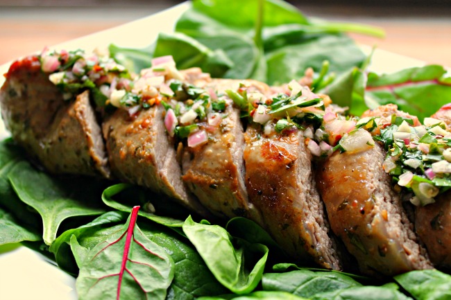 Chimichurri Pork Sliced