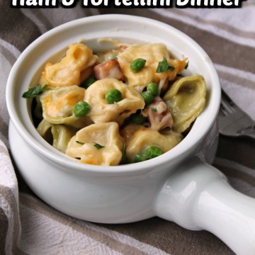 One Pot Ham and Tortellini Skillet Meal