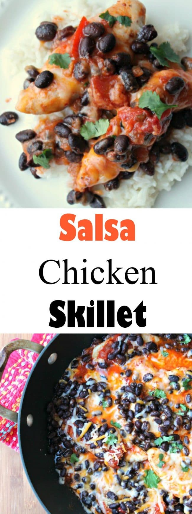 Salsa Chicken Skillet foodyschmoodyblog.com
