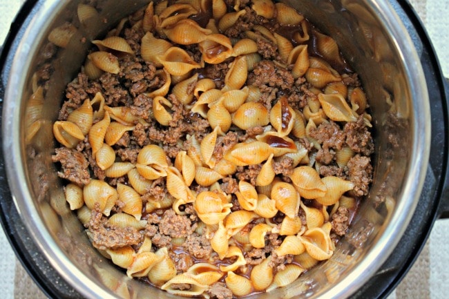 instant pot taco pasta step 2