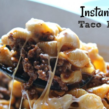 Taco Pasta Shells in Instant Pot