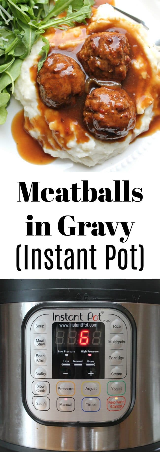 Meatballs in Gravy in Instant Pot 