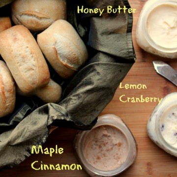rolls with 3 butters labeled