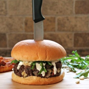 Blue Cheese Bacon Burger Knife