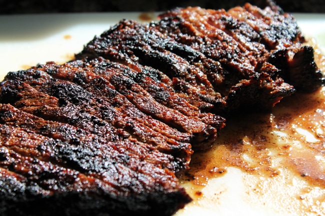 grilled steak fajitas sliced