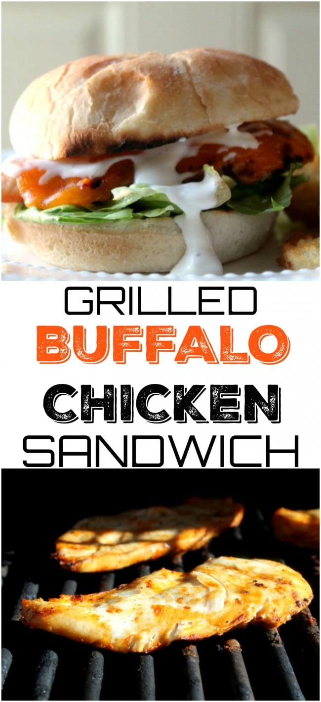 Grilled Buffalo Chicken Sandwich quick and easy dinner