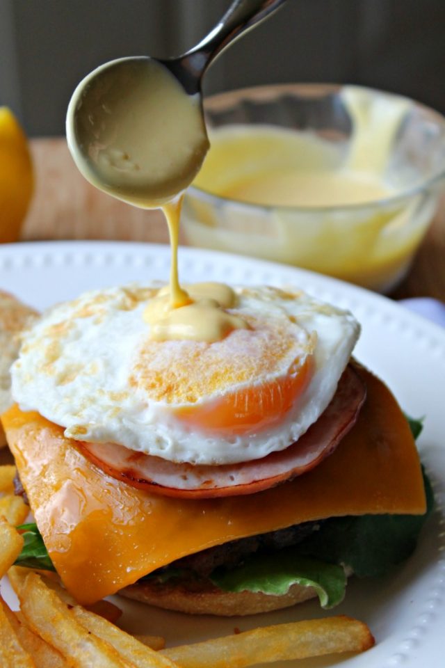 Eggs Benedict Burger (Air Fryer or Grill) Foody Schmoody Blog