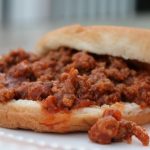 instant pot sloppy joe on plate