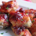 glazed cranberry chicken wings