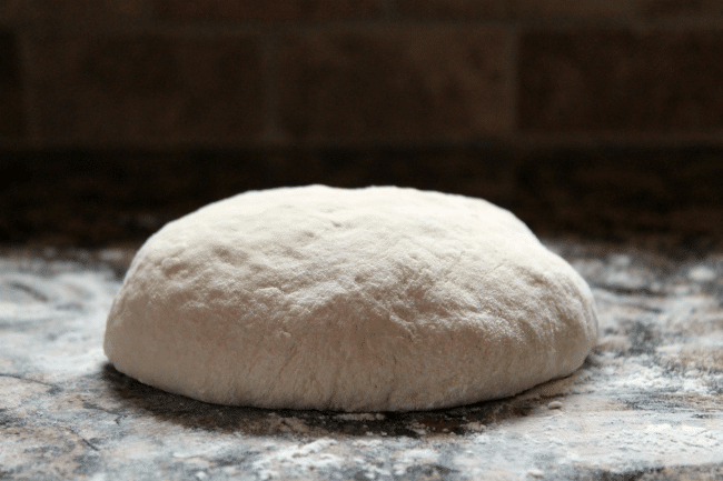 pizza dough ball resting