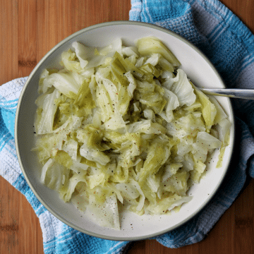 cabbage served in bowl