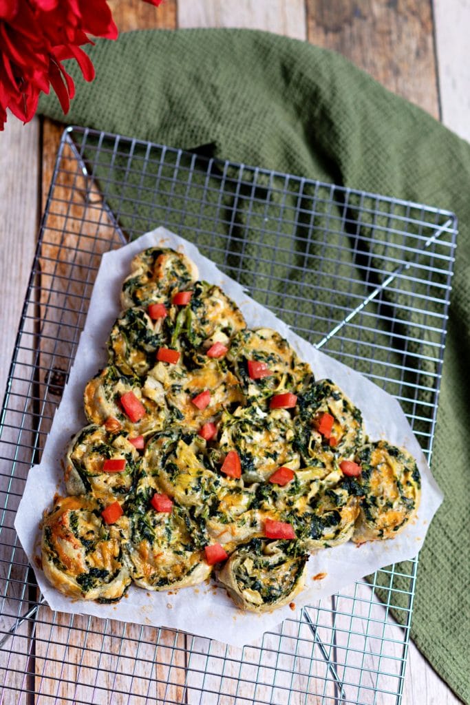 Spinach Dip Christmas Tree Appetizer Foody Schmoody Blog